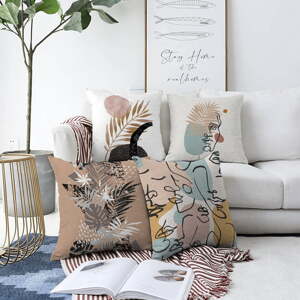 Set od 4 ukrasne jastučnice Minimalist Cushion Covers Autumn, 55 x 55 cm