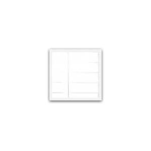 Set od 3 zidna ogledala s bijelim okvirom oyo koncept Setayna, 24 x 24 cm