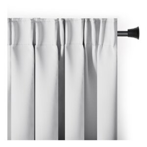 Bijela zatamnjujuća/termo izolacijska zavjesa 140x245 cm Pleat – Restilo