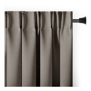 Zatamnjujuća/termo izolacijska zavjesa smeđe-siva 140x245 cm Pleat – Restilo
