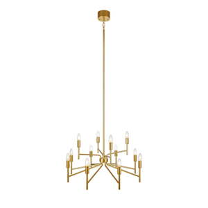 Viseća lampa s dvanaest krakova u zlatnoj boji Markslöjd Regent