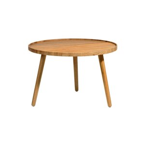 Okrugao stolić za kavu od punog hrasta u prirodnoj boji ø 70,5 cm Bodo – Villa Collection