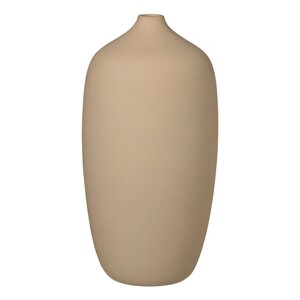 Bež keramička vaza Blomus Nomad, visina 25 cm
