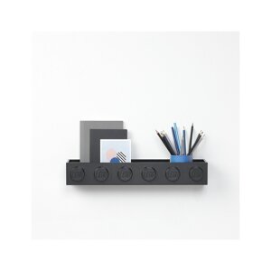 Dječja crna zidna polica LEGO® Sleek