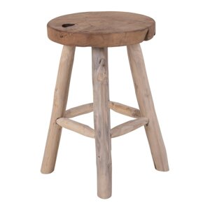 Stolica od tikovine s 4 noge House Nordic Badia, ø 30 cm