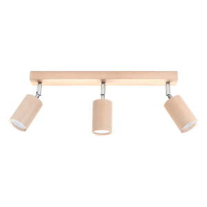 Drvena stropna svjetiljka Nice Lamps Ludwik, dužine 45 cm
