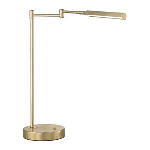 LED stolna lampa u zlatnoj boji s metalnim sjenilom (visina 49 cm) Nami – Fischer & Honsel