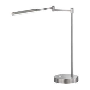 LED stolna lampa u srebrnoj boji s metalnim sjenilom (visina 49 cm) Nami – Fischer & Honsel