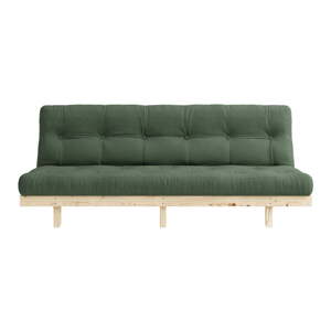 Kauč na rasklapanje Karup Design Lean Raw Maslinasto Zelena