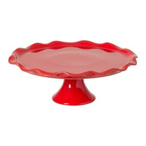 Pladanj od crvenog zemljanog posuđa na nozi Casafina Cook & Host, ø 35,2 cm