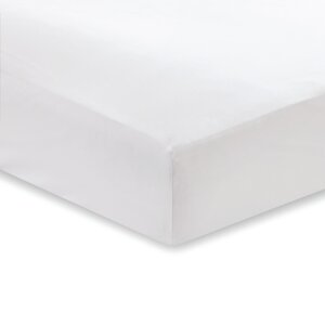 Bijela plahta od pamučnog satena Bianca Classic, 135 x 190 cm