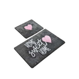 Set od 2 sive pravokutne kupaonske prostirke Foutastic Home
