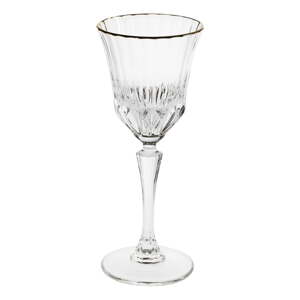 Čaša za vino s rubom u zlatnoj boji Brandani Oh My Gold