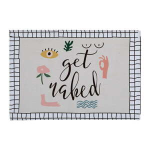 Bijelo-crna kupaonska prostirka 60x40 cm Get-Naked - Little Nice Things