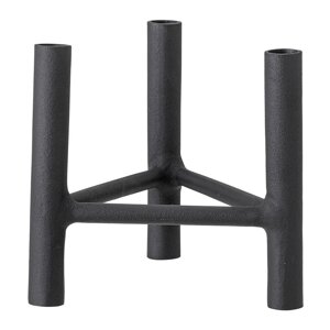 Crni aluminijski svijećnjak Bloomingville Deeb, visina 20 cm