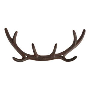 Smeđa metalna zidna vješalica Antlers – Esschert Design