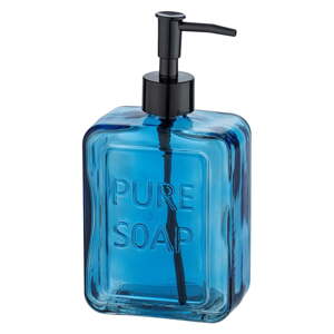 Plavi stakleni dozator za sapun Wenko Pure Soap