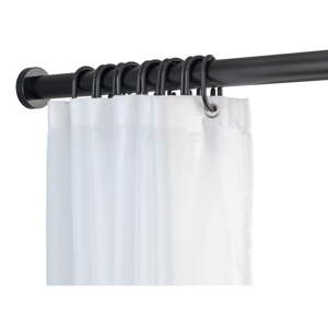 Crna teleskopska kupaonska šipka Wenko Luz, dužine 70-115 cm