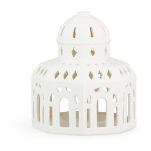 Bijeli keramički božićni svijećnjak Kähler Design Lighthouse, ø 12 cm