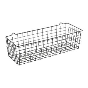 Crna zidna kuhinjska košara Metaltex Koala Lava