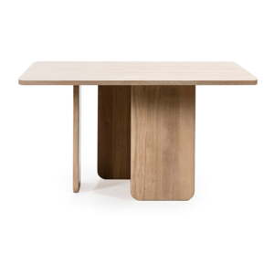 Blagovaonski stol s jasenovim furnirom Teulat Arq, 137 x 137 cm