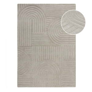 Sivi vuneni tepih Flair Rugs Zen Garden, 160 x 230 cm