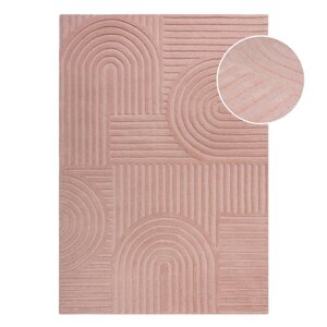 Ružičasti vuneni tepih Flair Rugs Zen Garden, 120 x 170 cm