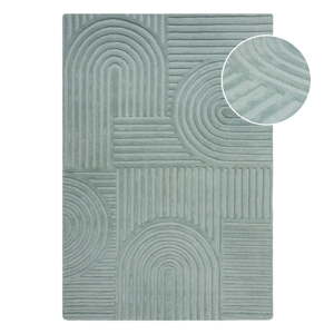 Tirkizni vuneni tepih Flair Rugs Zen Garden, 120 x 170 cm