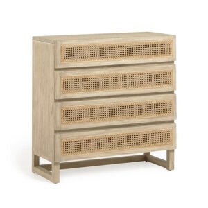 Komoda s 4 ladice od mindi drveta Kave Home Rexit
