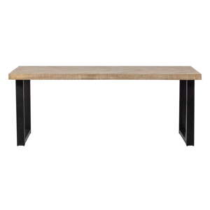 Blagovaonski stol s pločom od drveta manga WOOD, 180 x 90 cm