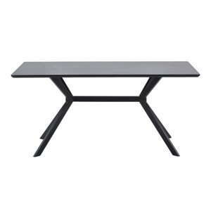 Crni blagovaonski stol WOOOD Bruno, 160 x 90 cm