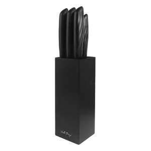 Set od 5 noževa u crnom držaču Vialli Design Caro