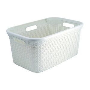 Bijela košara za rublje Curver Style Basket, 45 l
