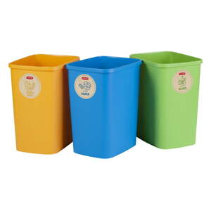 Set od 3 kante za sortiranje otpada Curver ECO, 25 l