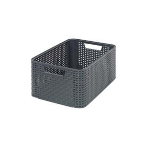 Siva košara za odlaganje Curver Style, 18 l