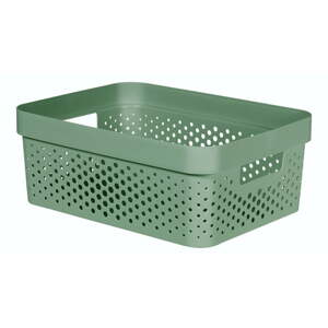 Zelena košara za odlaganje Curver Infinity Dots, 11 l