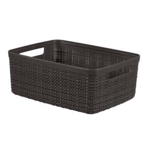 Tamno siva košara za odlaganje Curver Jute, 5 l