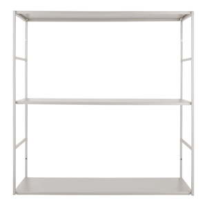 Siva metalna zidna polica PT LIVING Level, 60 x 60 cm