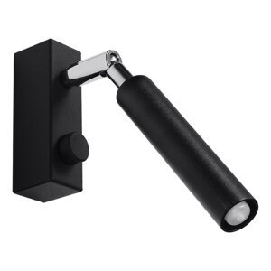 Crna zidna svjetiljka Nice Lamps Tiden