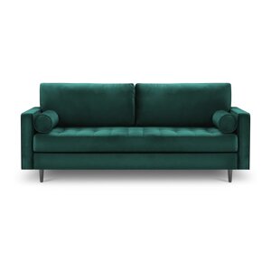 Petrolej zelena baršunasta sofa Milo Casa Santo, 219 cm
