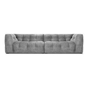 Siva baršunasta sofa Windsor & Co Sofas Vest, 280 cm