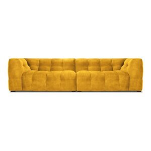 Žuta baršunasta sofa Windsor & Co Sofas Vest, 280 cm