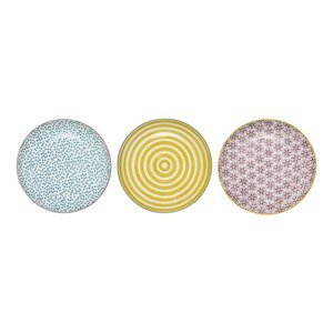 Set od 3 keramička desertna tanjura Bloomingville Patrizia, ø 16 cm