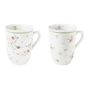 Set od 2 bijele porculanske šalice Brandani Nonna Rosa