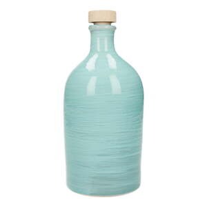 Tirkizna keramička boca za ulje Brandani Maiolica, 500 ml