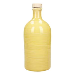 Žuta keramička boca za ulje Brandani Maiolica, 500 ml