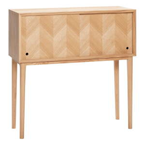 Komoda od hrastovine Hübsch Herringbone, visina 90 cm