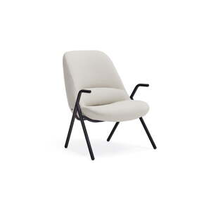 Bijela fotelja Teulat Dins, visina 90 cm