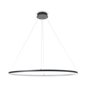 Crni privjesak Tomasucci Oval Ring, visina 92 ​​cm