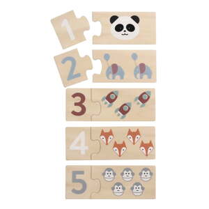 Drvena dječja puzzle (broj komada 20 kom) Numbers – Kindsgut